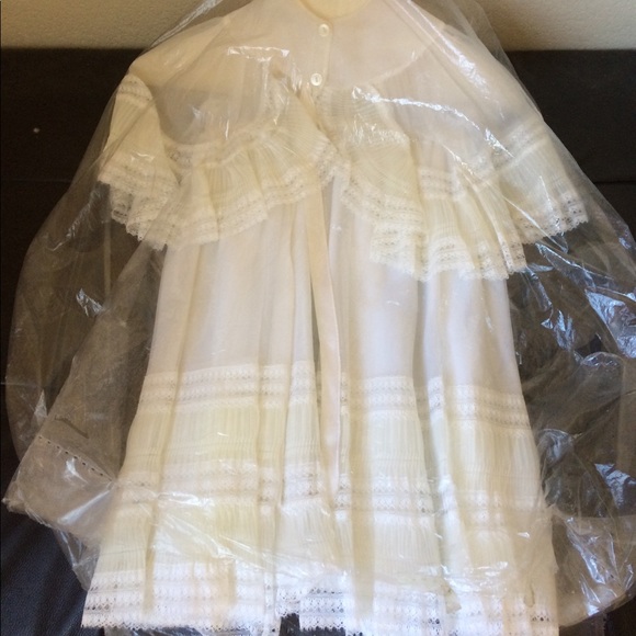 Other - Vintage Antique 1970s Toddler White Lace Dress